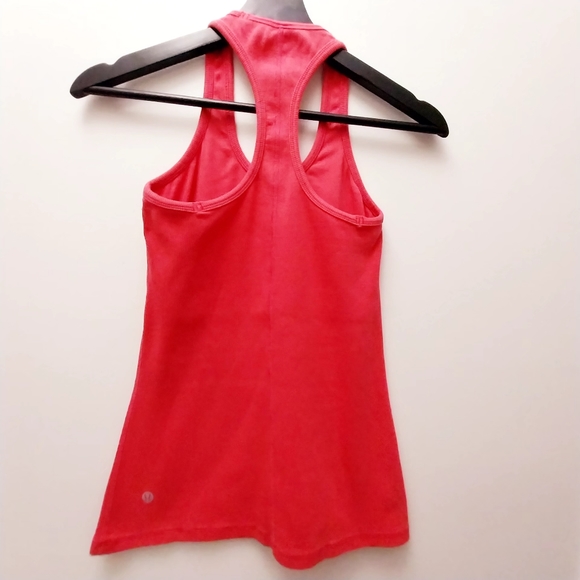 Lululemon Fitness tank top sz small-medium Orange in color - Picture 3 of 7
